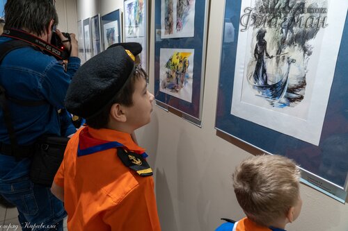 Открытие выставки работ  художника-иллюстратора Евгении Ивановны Стерлиговой _DSC8016